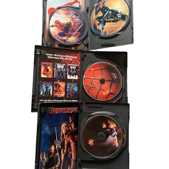 Blockbuster DVD’s Spiderman 1. Spiderman 2 and Daredevil. 6 DVD’s - Picture 3 of 3